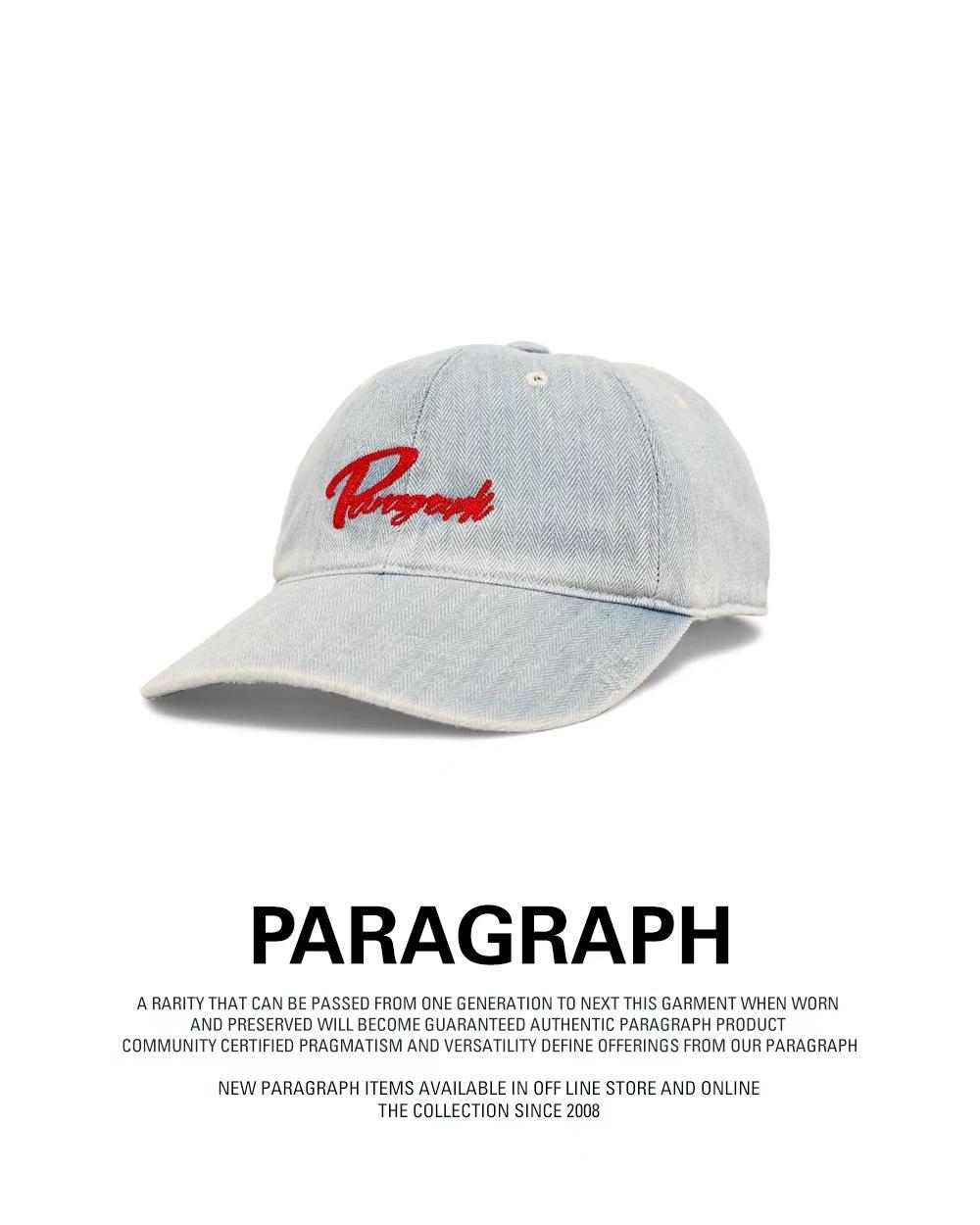 Paragraph SCRIPT LOGO DENIM CAP老帽