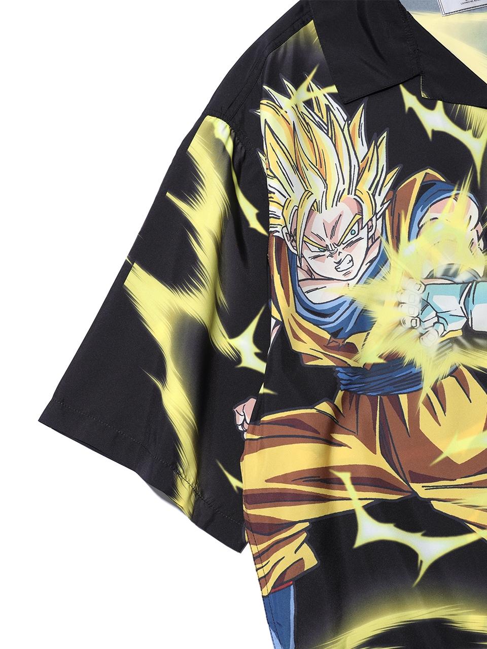 CRITIC X DRAGON BALL Z SON GOKU VS MAJIN VEGETA OPEN COLLAR SHIRT