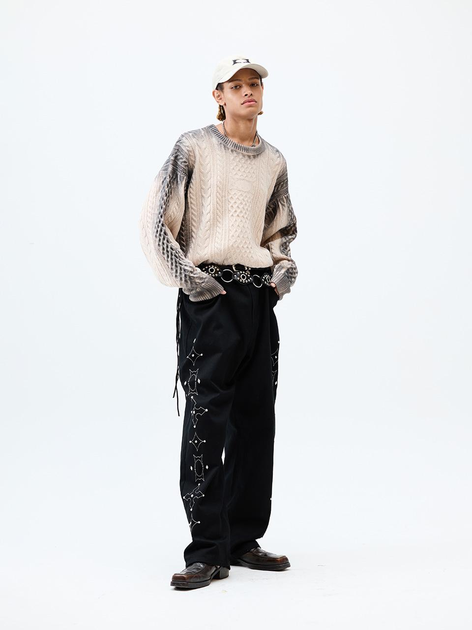 CRITIC WORMHOLE STUD PANTS