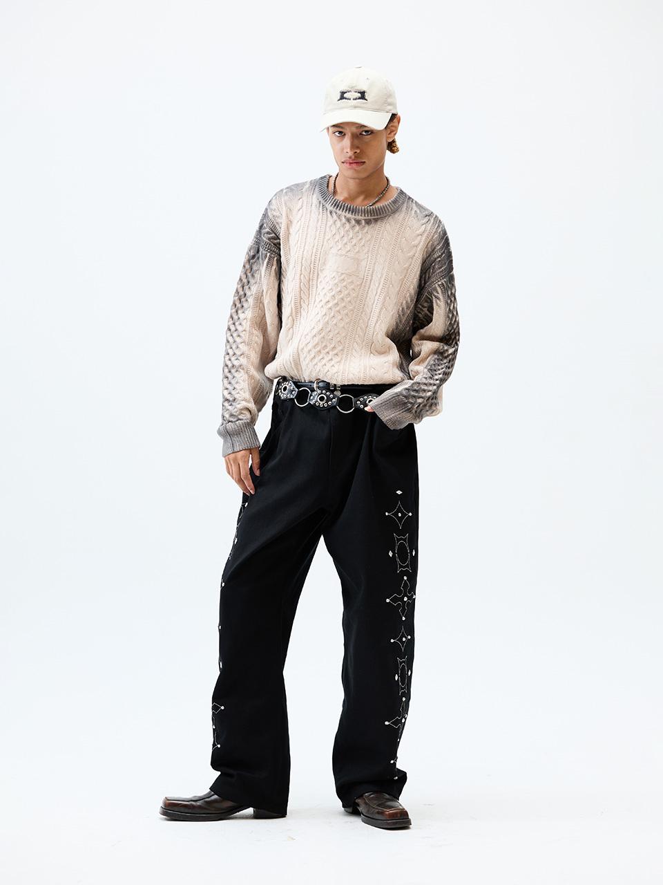 CRITIC WORMHOLE STUD PANTS