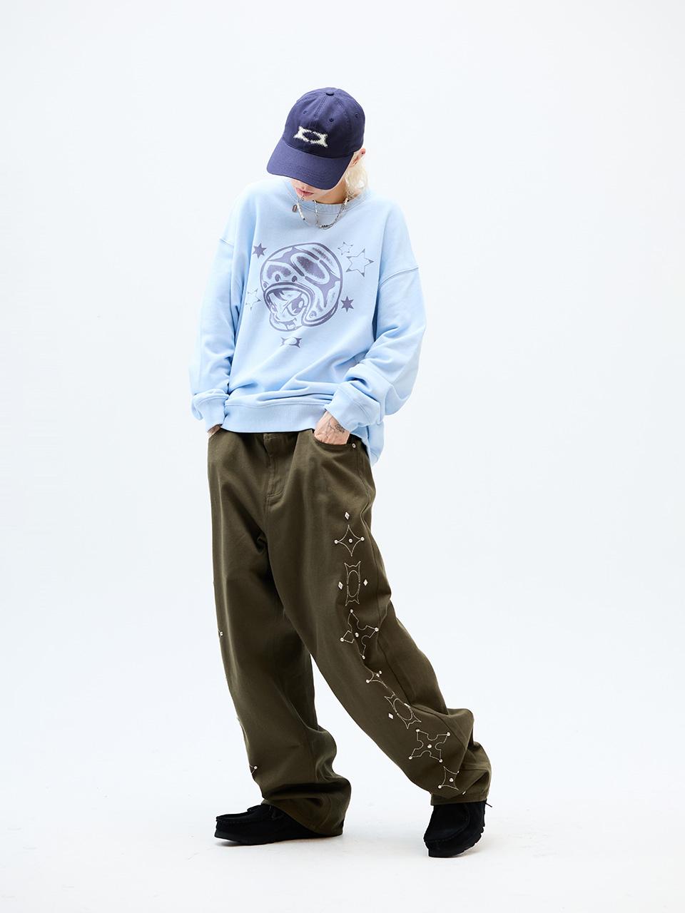 CRITIC WORMHOLE STUD PANTS