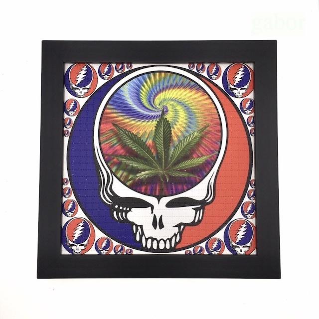 【SATIVA】吃錯藥藝術相框 Blotter 死之華 骷髏 Grateful Dead 迷幻 郵票 LSD 419