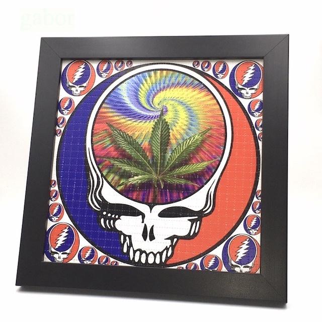 【SATIVA】吃錯藥藝術相框 Blotter 死之華 骷髏 Grateful Dead 迷幻 郵票 LSD 419