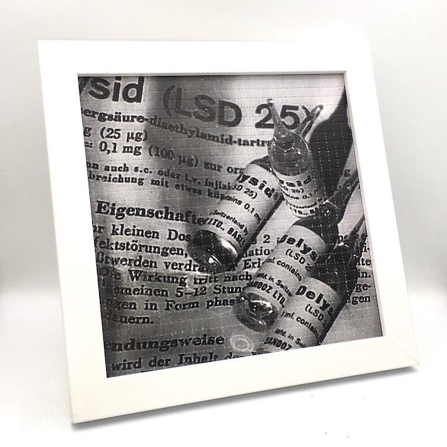 【SATIVA】吃錯藥藝術相框 Blotter Delysid Sandoz 德國版 迷幻 郵票 LSD 419