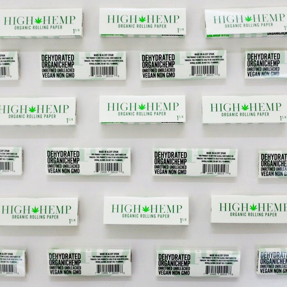 High Hemp 漢麻 手捲紙 短版 Organic Hemp 1¼ Rolling Papers