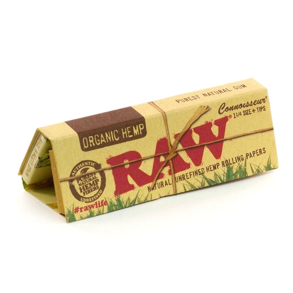 RAW 漢麻 手捲紙 附濾嘴 短版 Organic Hemp Connoisseur 1¼ Rolling Papers