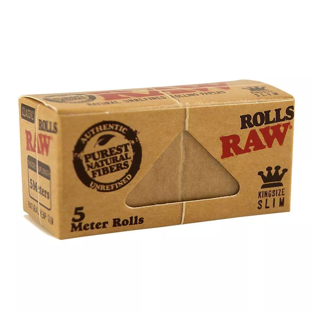 Raw 原木漿 手捲紙筒 5公尺 Classic Kingsize Slim Rolling Paper Roll 5M