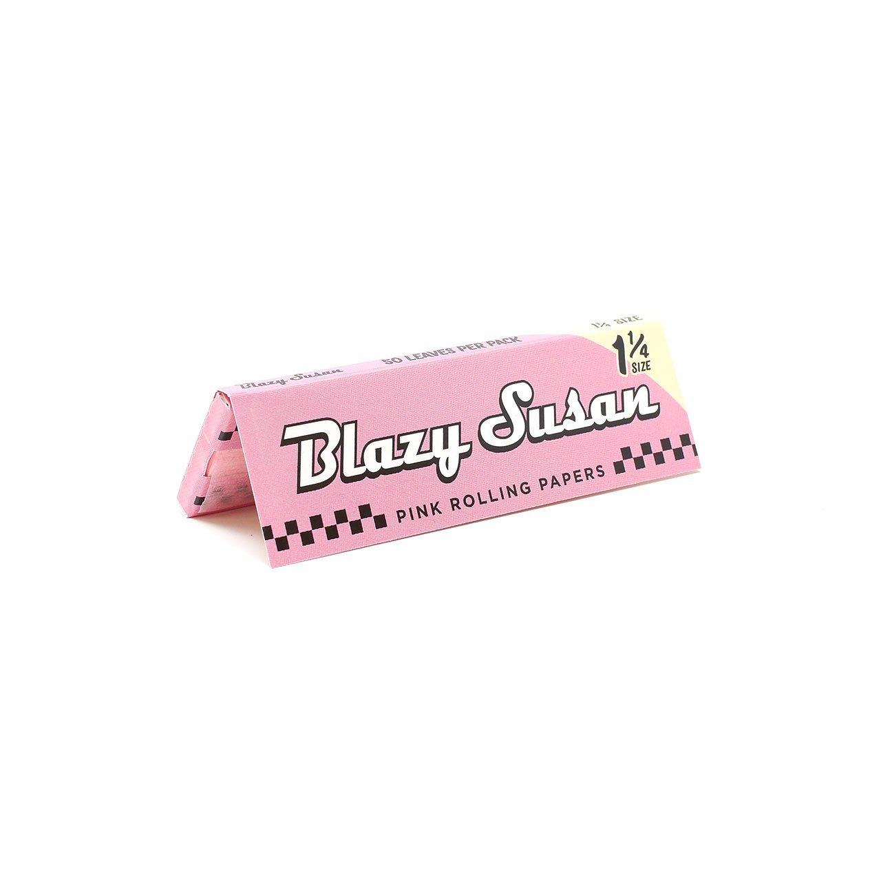 Blazy Susan 粉紅紙 盒裝捲煙紙 短版 Pink 1¼ Rolling Paper Full Box