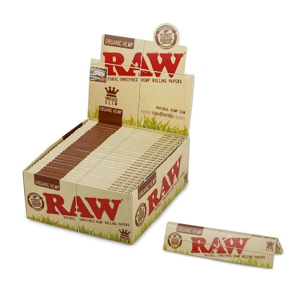 Raw 漢麻 盒裝捲煙紙 長版 Organic Hemp Kingsize Slim Rolling Paper Full Box