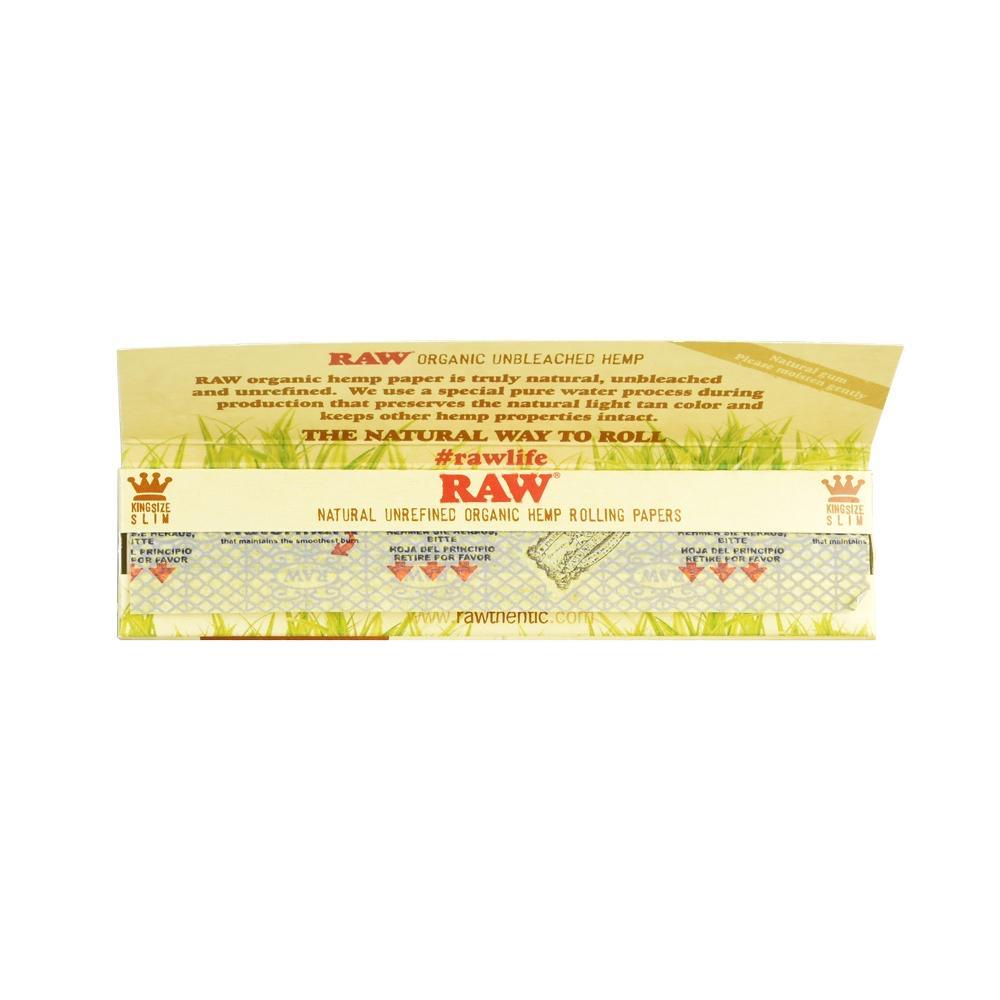 Raw 漢麻 盒裝捲煙紙 長版 Organic Hemp Kingsize Slim Rolling Paper Full Box