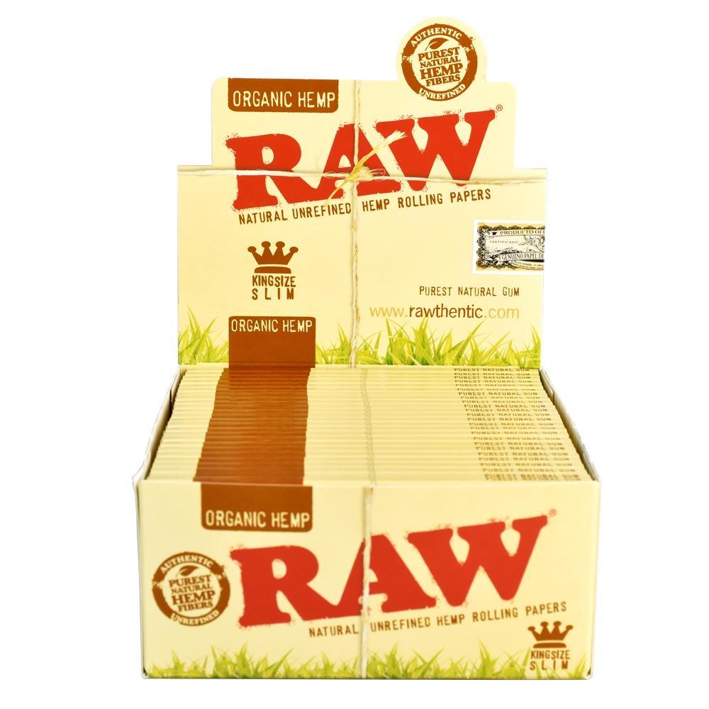 Raw 漢麻 盒裝捲煙紙 長版 Organic Hemp Kingsize Slim Rolling Paper Full Box