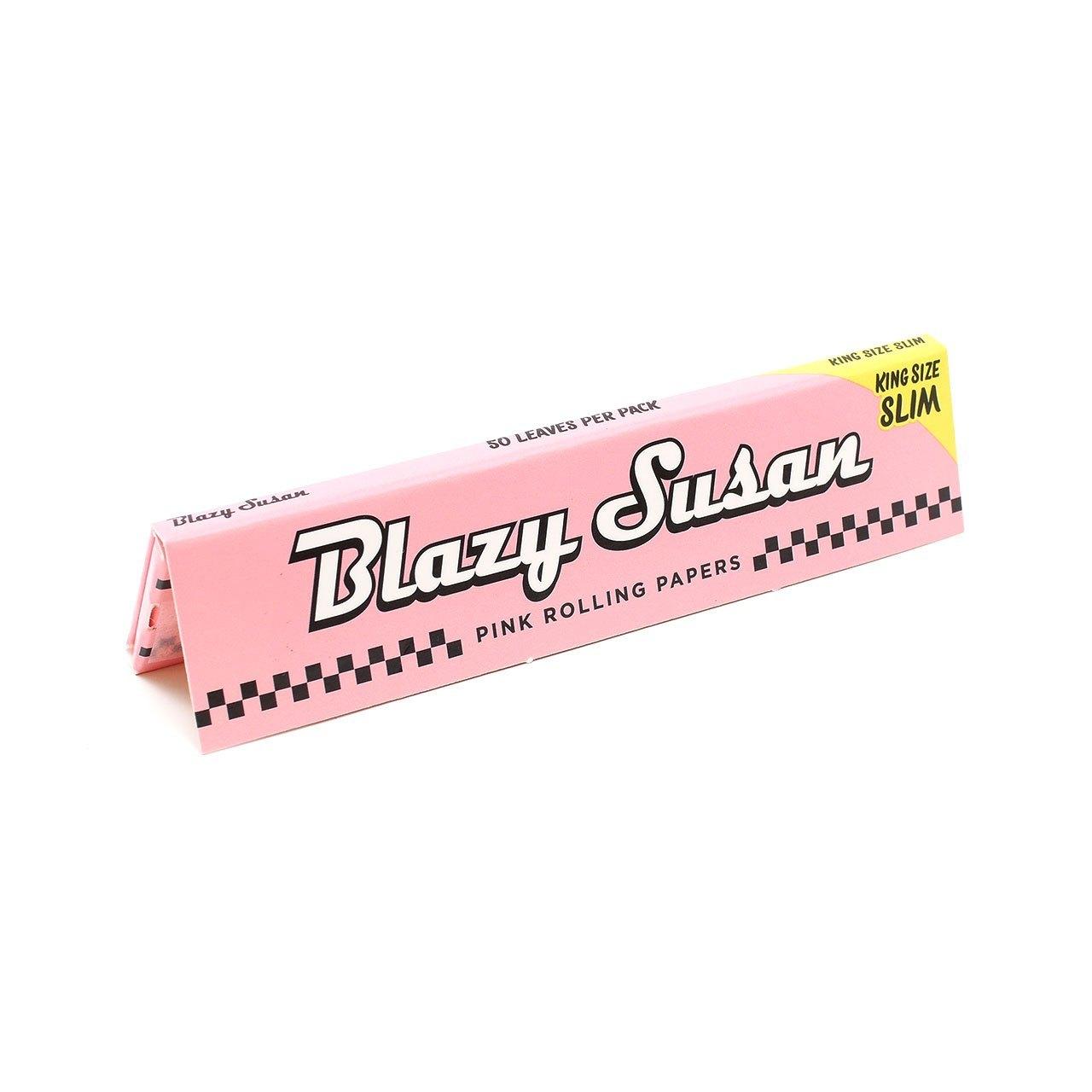 Blazy Susan 粉紅紙 盒裝捲煙紙 長版 Pink King Size Slim Rolling Paper Full Box