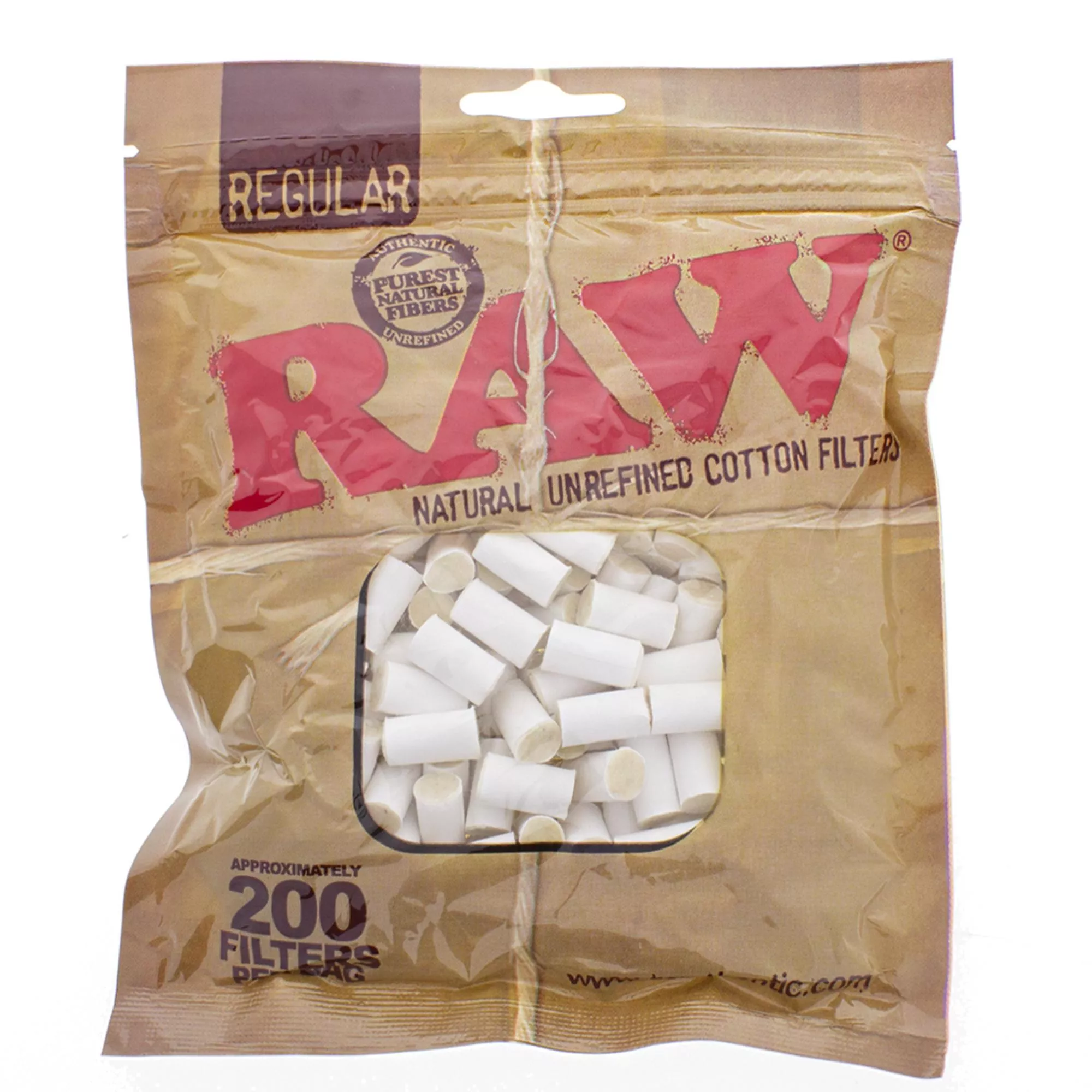 RAW 濾嘴 標準型 未精製棉 200入 Regular Unrefined Cotton Filters