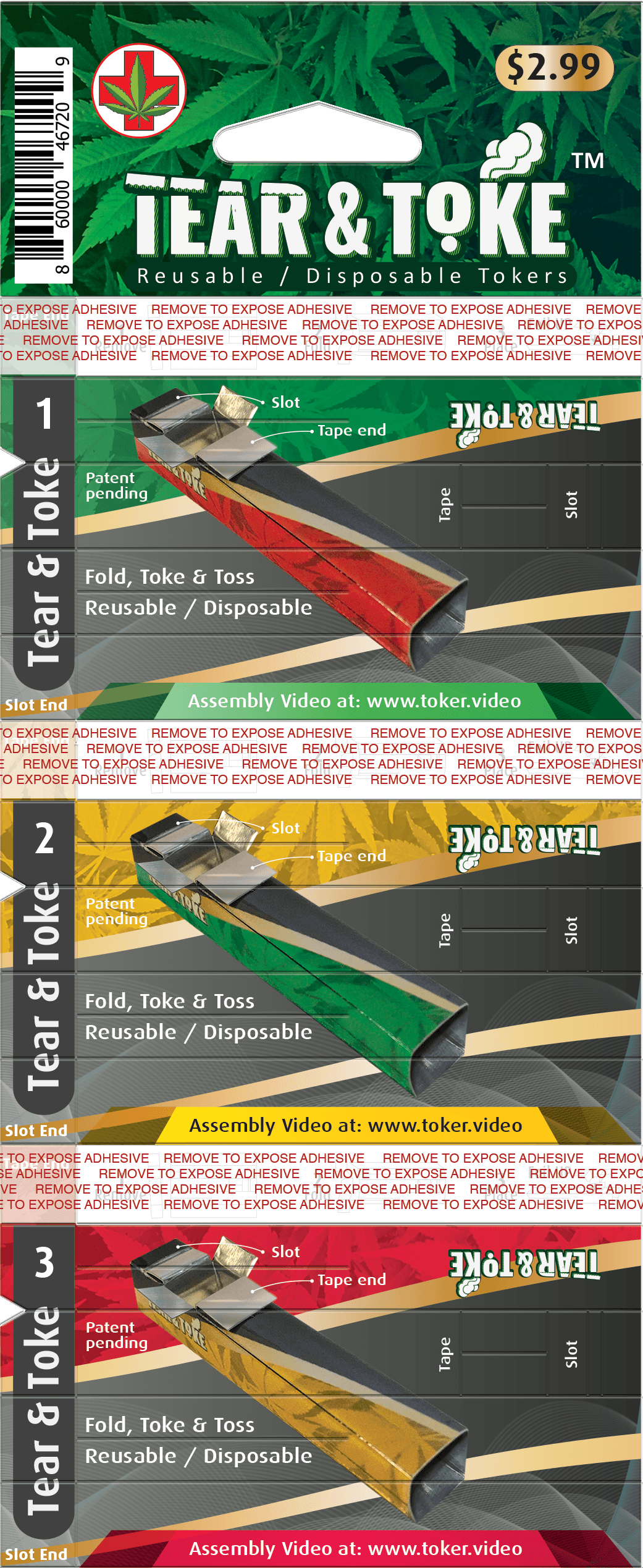 Tear &amp; Toke 紙煙斗 拋棄式 Foldable Disposable Pipes