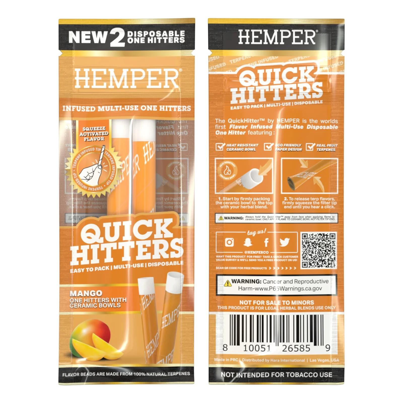 HEMPER 一次性 萜烯煙斗 Quick Hitters Disposable One Hitter