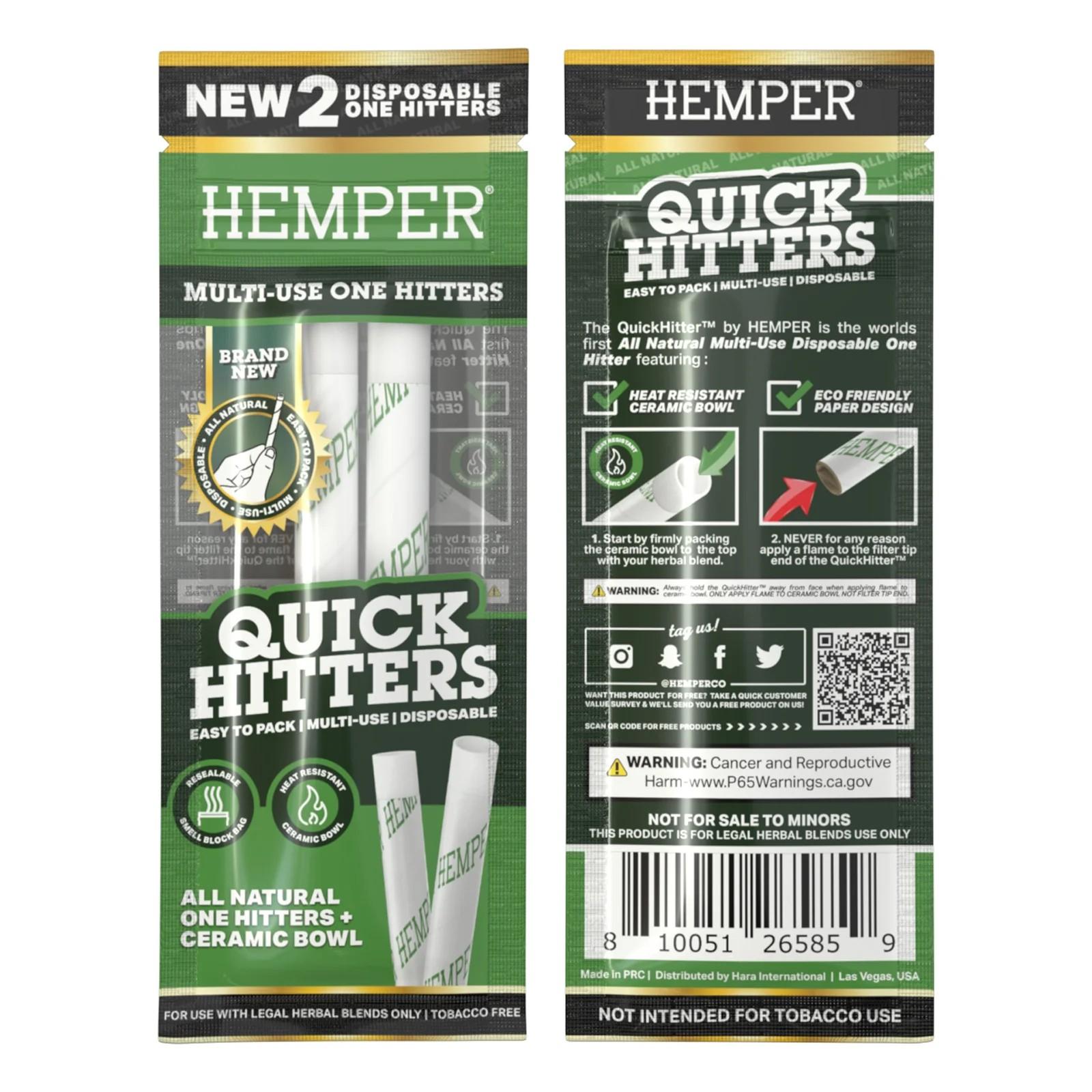 HEMPER 一次性 萜烯煙斗 Quick Hitters Disposable One Hitter