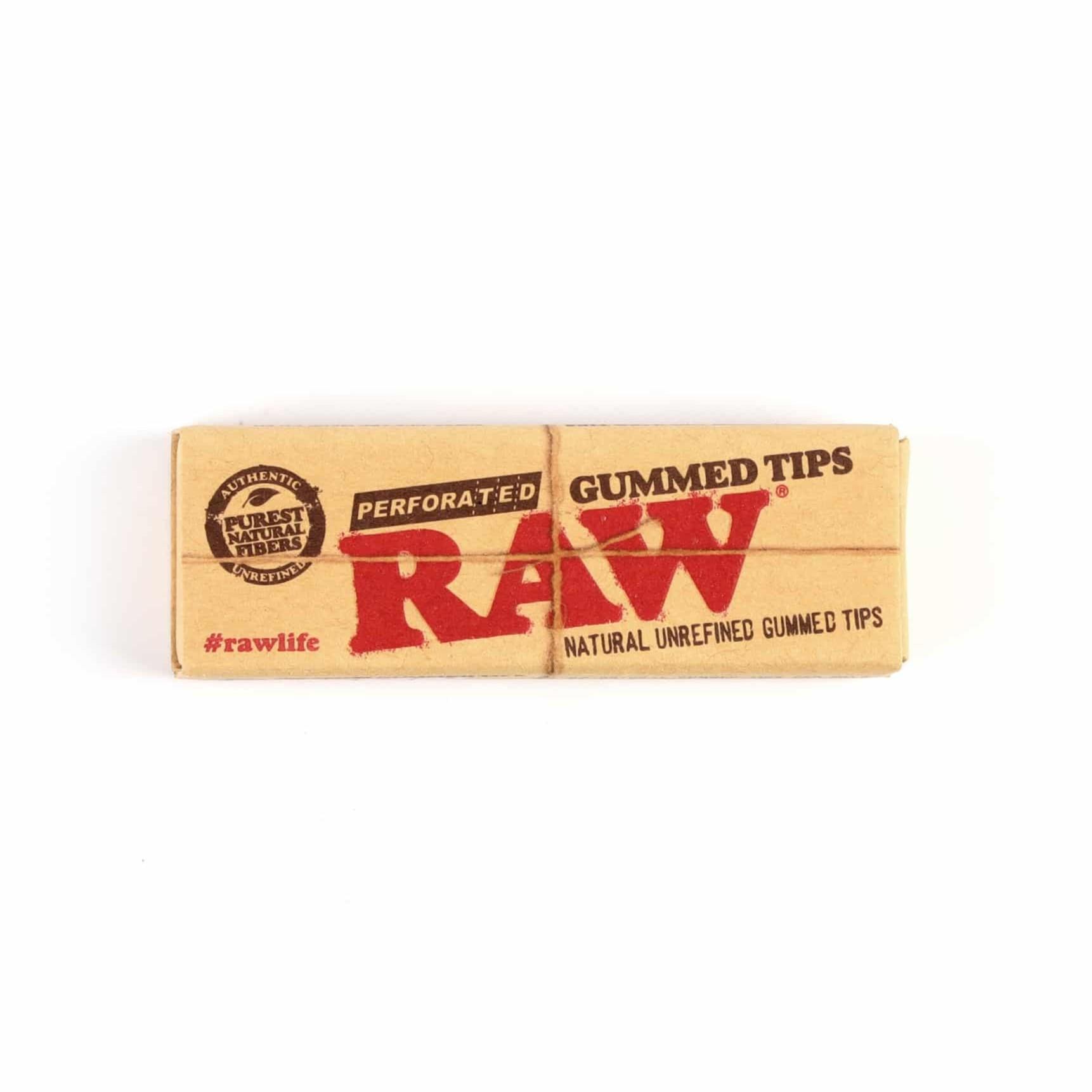 RAW 膠黏濾嘴紙 有摺痕 Natural Unrefined Gummed Perforated Tips