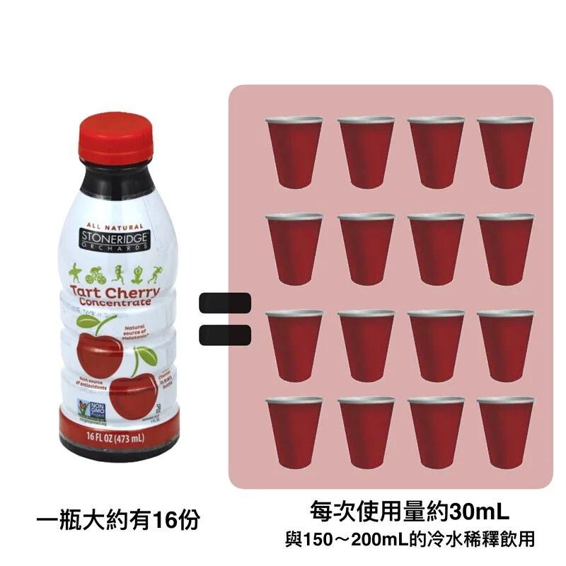 Tart Cherry Concentrate濃縮酸櫻桃汁 473ml 單入 運動飲品 運動補給五瓶以上請選宅配