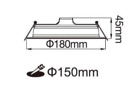 【文成】舞光燈具-16W 15公分奧丁崁燈 黑/白 全電壓(100V~240V) 白光 黃光 自然光 內附快速接頭