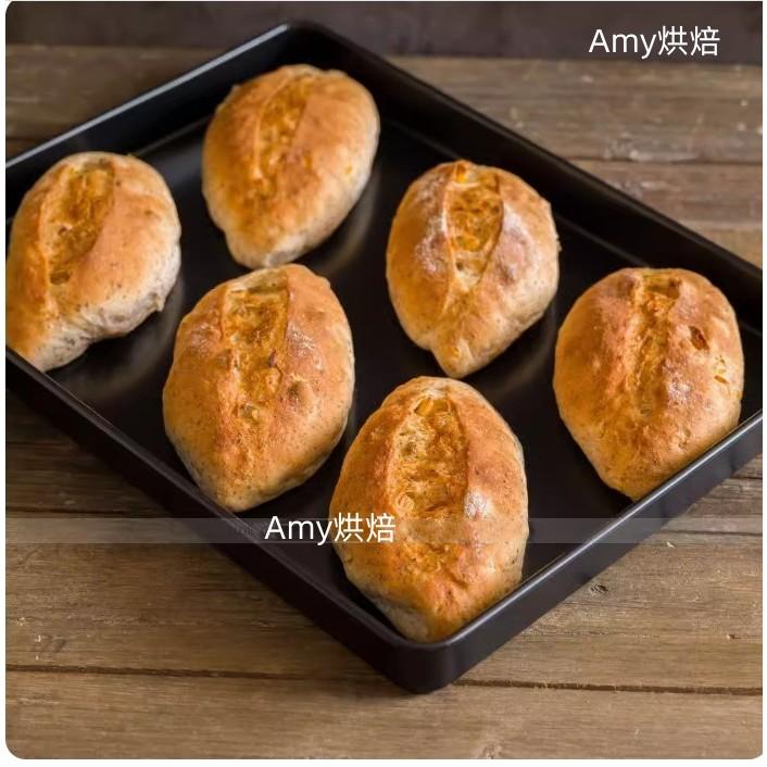 Amy烘焙網:BREADLEAF黑色重型鋼華福不沾烤盤41cmx31cm/長方形一體烤盤/LFGB認證塗/好先生適用