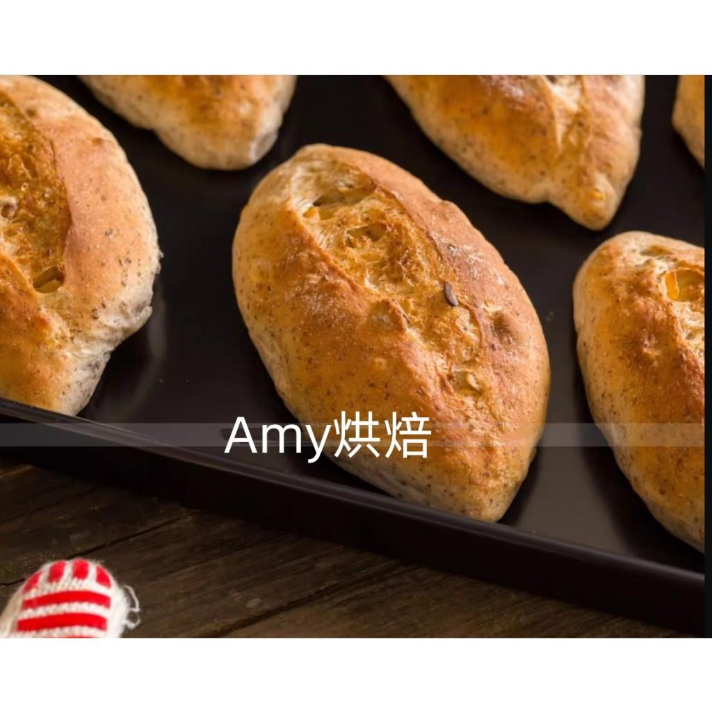 Amy烘焙網:BREADLEAF黑色重型鋼華福不沾烤盤41cmx31cm/長方形一體烤盤/LFGB認證塗/好先生適用