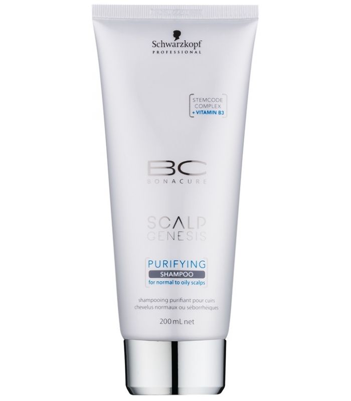 Schwarzkopf BC Scalp Genesis Purifying | Oczyszczający szampon do włosów normalnych i przetłuszczających się 200ml