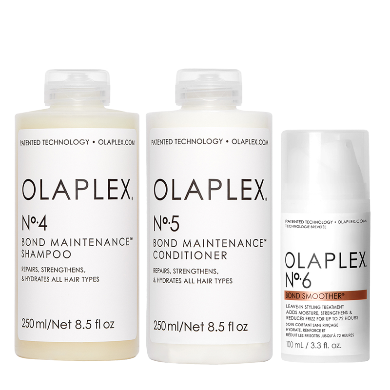 Olaplex No.4 and No.5 and No.6 | Zestaw odbudowujący: szampon 250ml + odżywka 250ml + krem stylizujący 100ml