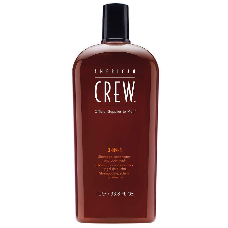 American Crew Classic 3-in-1 | Szampon, odżywka i żel pod prysznic dla mężczyzn 1000ml