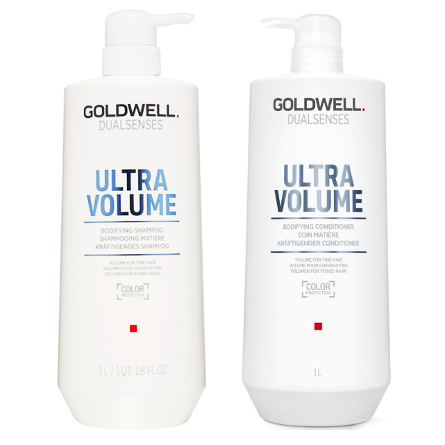 Goldwell Ultra Volume | Zestaw nadający objętość: szampon 1000ml + odżywka 1000ml