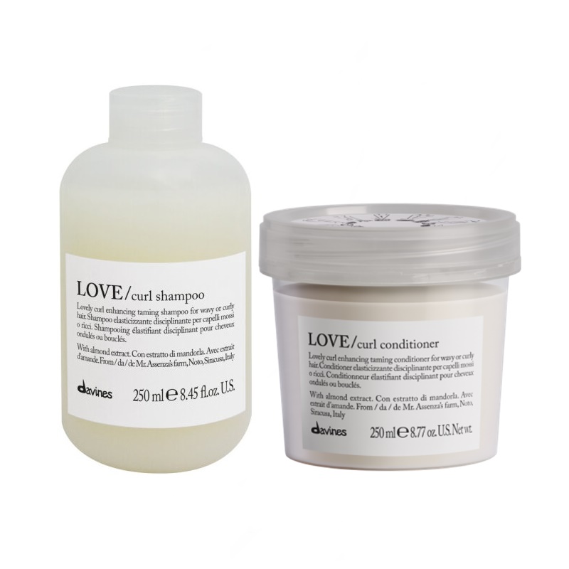 Davines Love Curl | Zestaw podkreślający skręt włosów: szampon 250ml + odżywka 250ml 