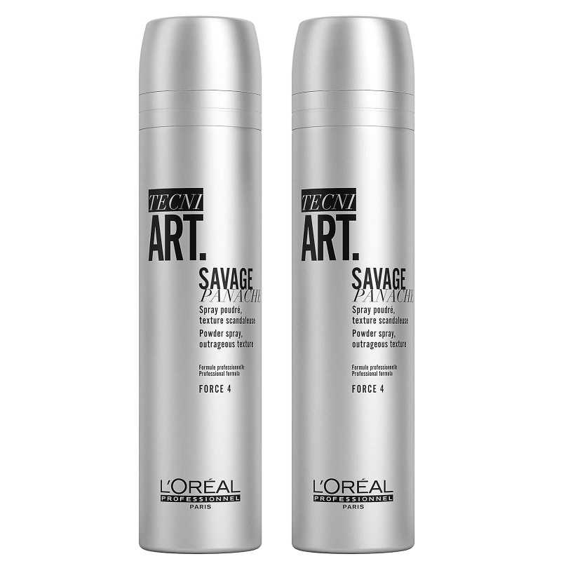 L'Oréal Professionnel Tecni.Art Savage Panache | Zestaw: pudrowy spray dodający objętości 2x250ml