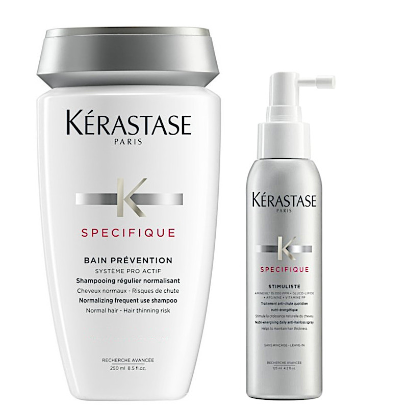 Kérastase Prevention and Stimuliste | Zestaw zagęszczający do włosów: kąpiel 250ml + spray przeciwko wypadaniu włosów 125ml