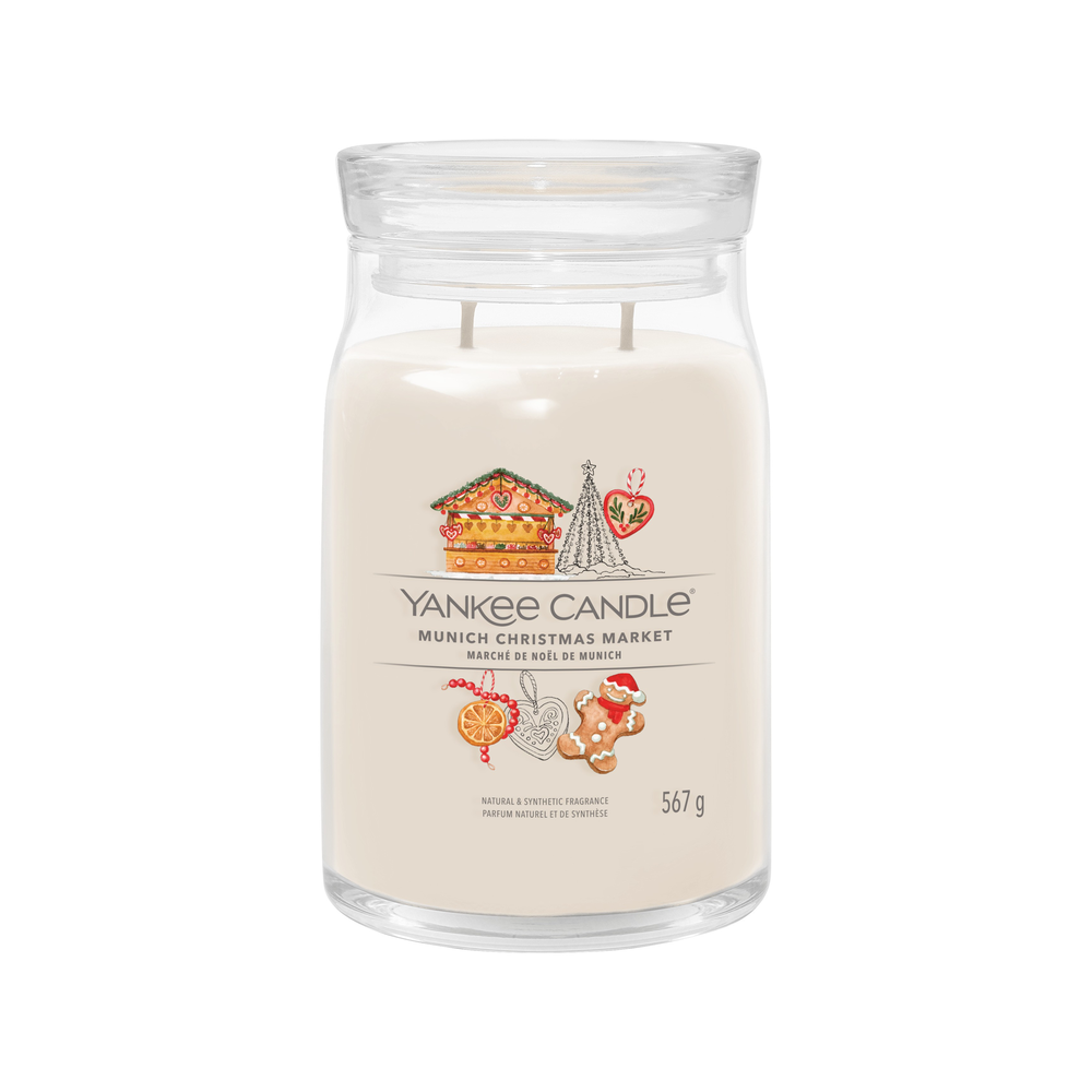 Yankee Candle Signature Munich Christmas Market | Duża świeca zapachowa z dwoma knotami 567g