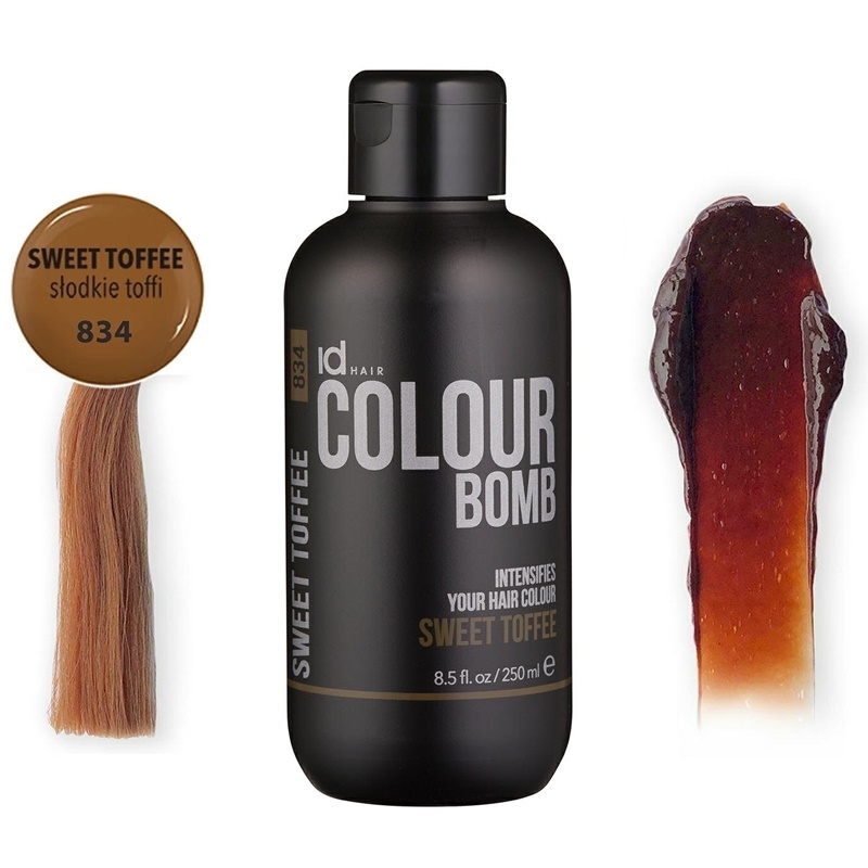 IdHair Colour Bomb 834 | Koloryzująca odżywka - Słodkie Toffi 250ml