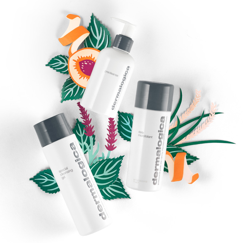 Dermalogica Your Best Cleanse And Glow | Zestaw oczyszczająco-rozświetlający: lekki olejek oczyszczający 150ml + żel do mycia twarzy 250ml + enzymatyczny puder ryżowy 74g