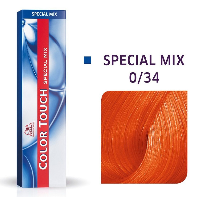 Wella Color Touch 0/34 | Bezamoniakowa półtrwała farba do włosów 0/34 60ml