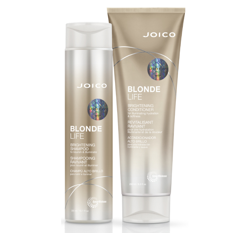 Joico Blonde Life | Zestaw do włosów blond: szampon 300ml + odżywka 250ml Joico Blonde Life | Zestaw do włosów blond: szampon 300ml + odżywka 250ml