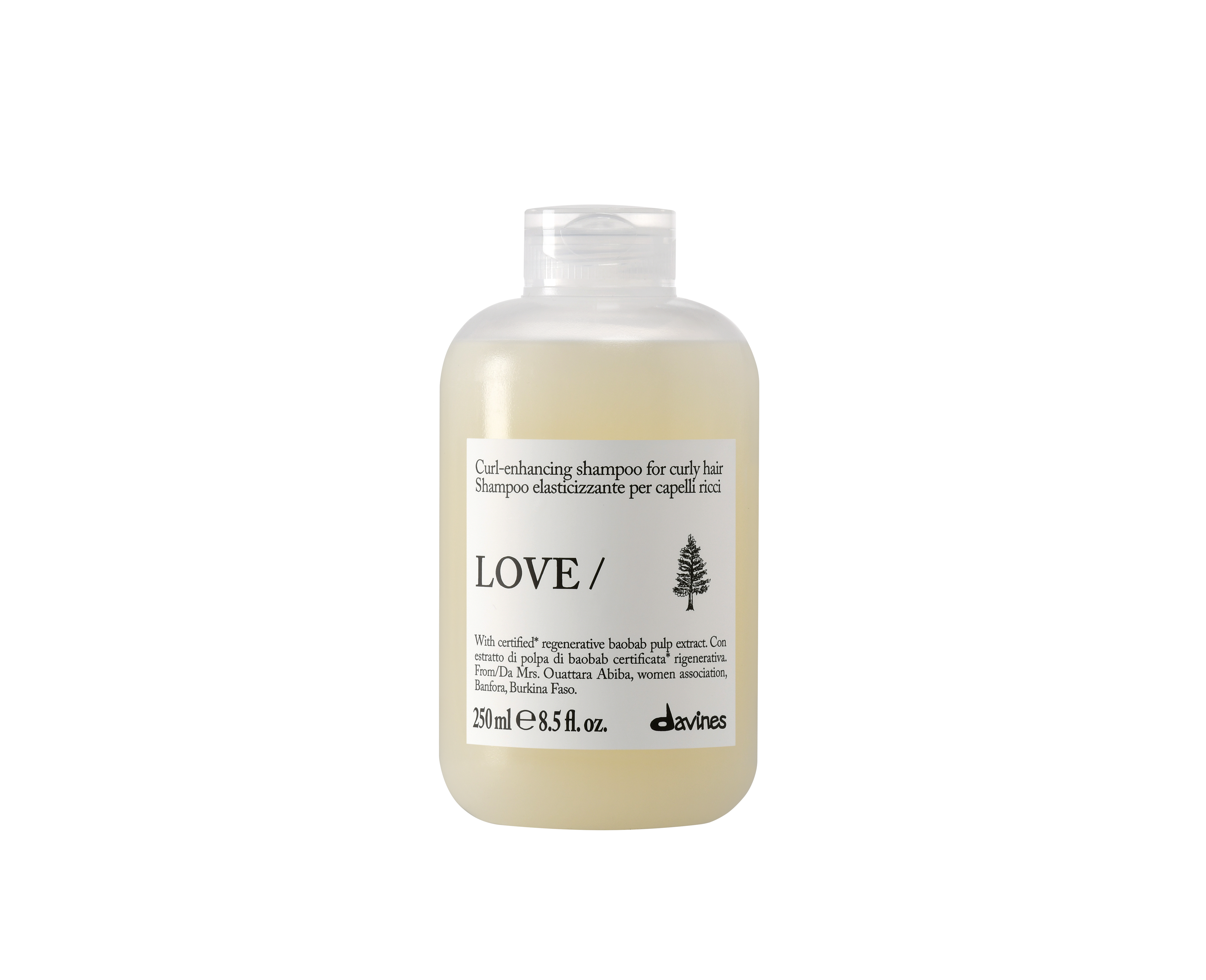 Davines Love Curl | Nawilżający szampon podkreślający skręt do loków 250ml