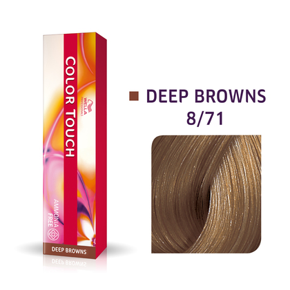 Wella Color Touch 8/71 | Bezamoniakowa półtrwała farba do włosów 8/71 60ml