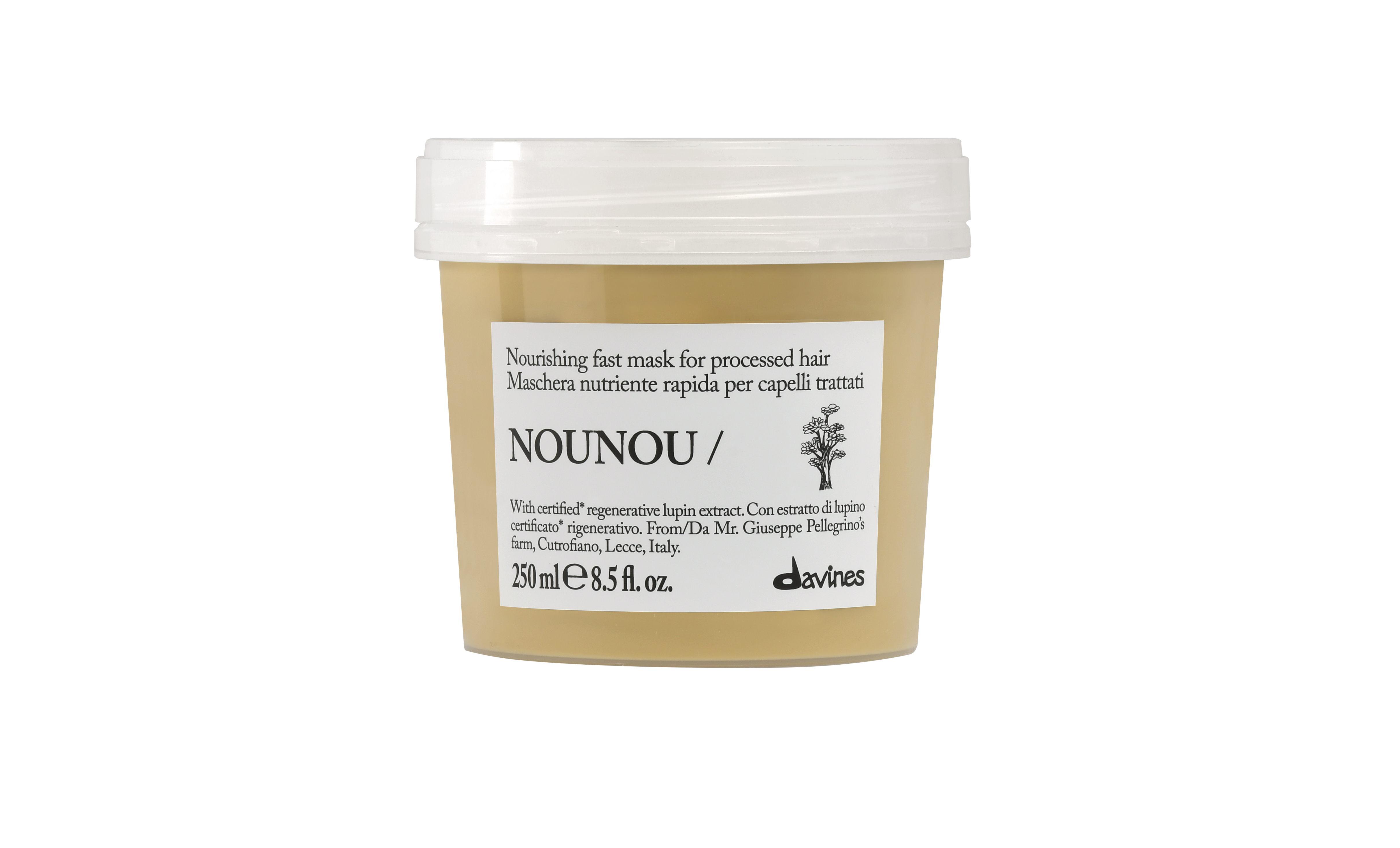 Davines Nounou | Odbudowująca maska do włosów suchych i zniszczonych 250ml