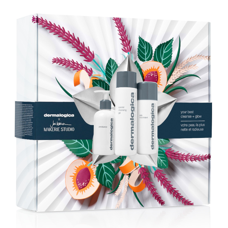 Dermalogica Your Best Cleanse And Glow | Zestaw oczyszczająco-rozświetlający: lekki olejek oczyszczający 150ml + żel do mycia twarzy 250ml + enzymatyczny puder ryżowy 74g