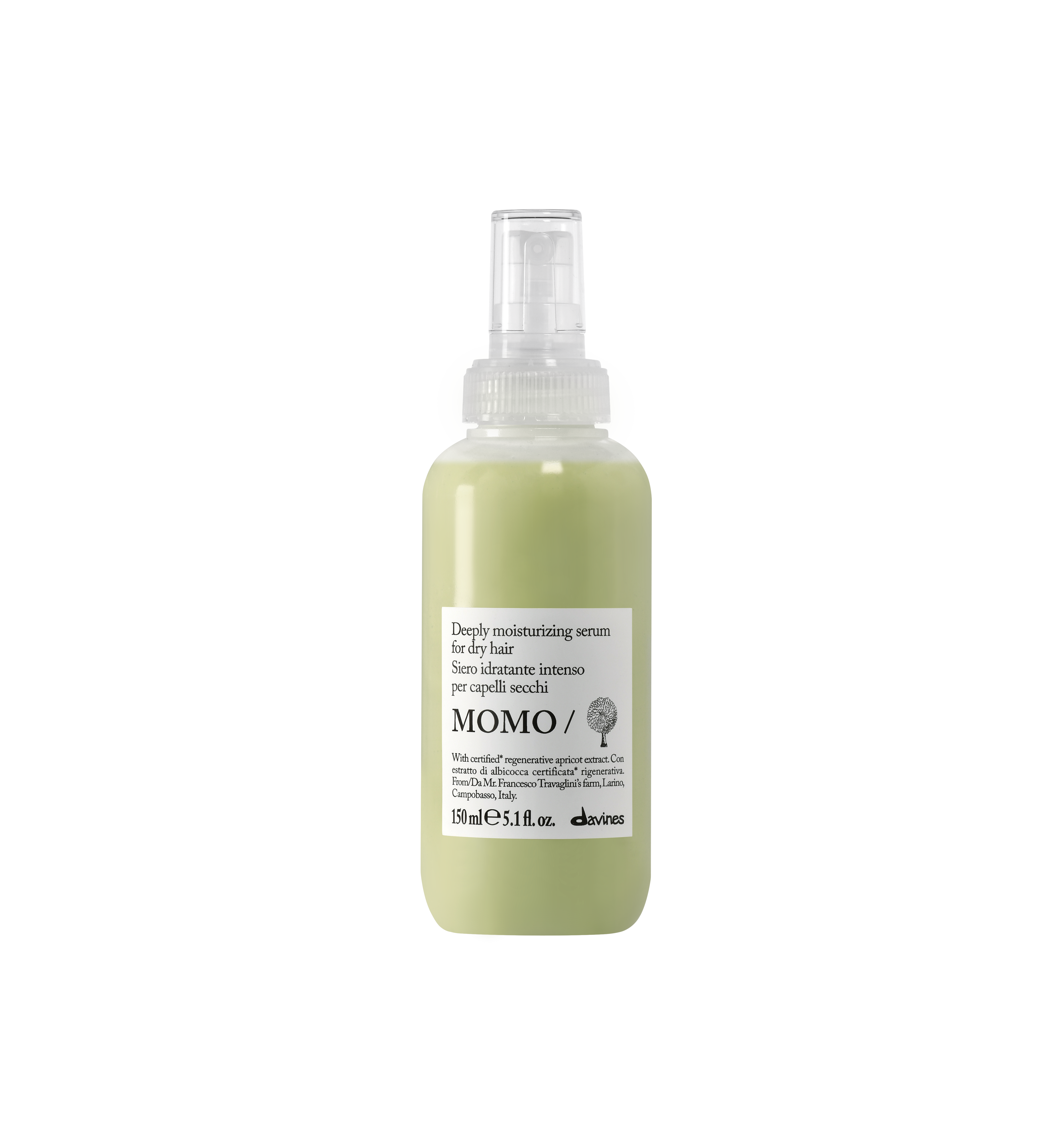 Davines Momo | Nawilżający krem bez spłukiwania do włosów suchych 150ml