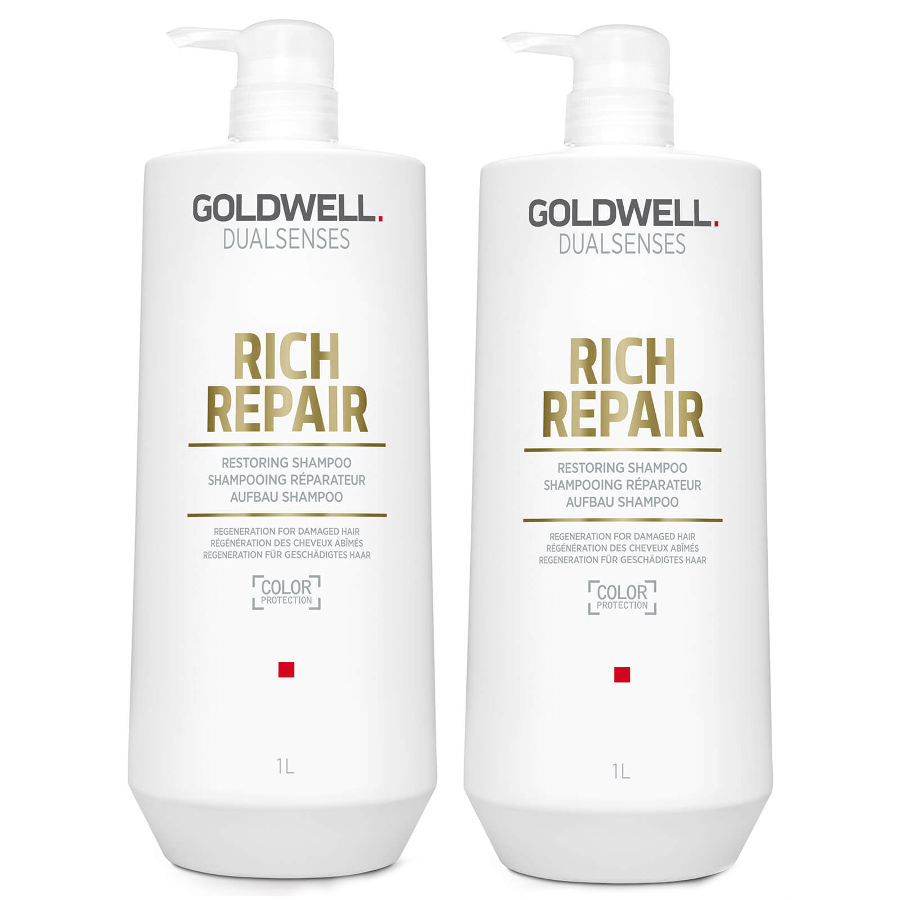 Goldwell DualSenses Rich Repair | Zestaw: szampon regenerujący 2x1000ml