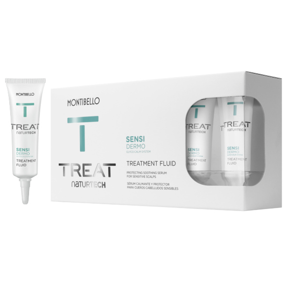 Montibello Treat Naturtech Sensi Dermo | Zestaw: kuracja do wrażliwej skóry głowy 10x12ml