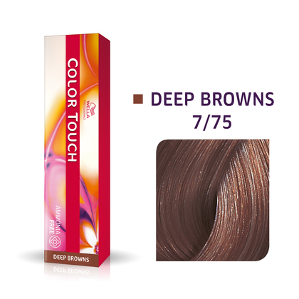 Wella Color Touch 7/75 | Bezamoniakowa półtrwała farba do włosów 7/75 60ml