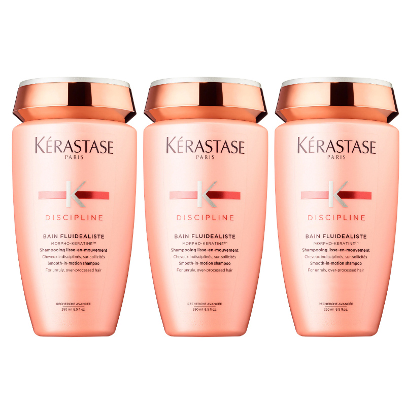 Kérastase Fluidealiste Sulfate Free Bain | Zestaw: bezsiarczanowa kąpiel dyscyplinująca 3x250ml