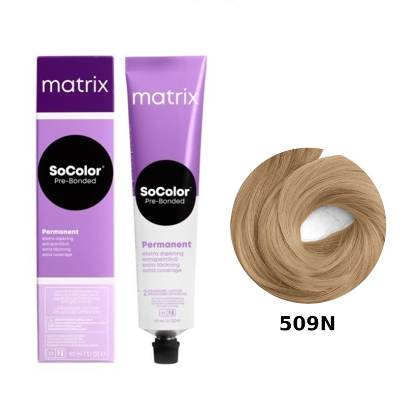 Matrix Socolor Pre-Bonded Extra Coverage | Trwała farba do włosów 509N 90ml