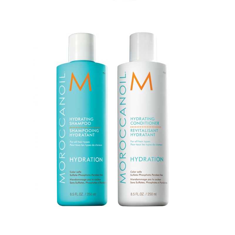 MoroccanOil Hydration | Zestaw nawilżający z olejem arganowym: szampon 250ml + odżywka 250ml