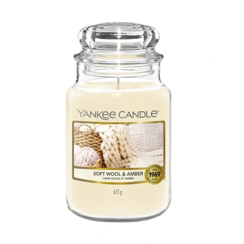 Yankee Candle | Świeczka zapachowa - Soft Wool & Amber 623g