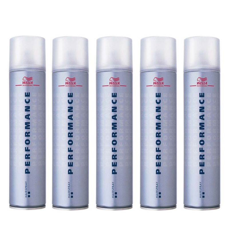 Wella Performance | Zestaw: bardzo mocny spray do włosów 5x500ml